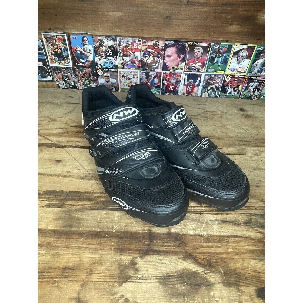 NORTHWAVE Carbon Black Road Cycling Shoes Size US 13.5 EU 47 Fighter Airflow